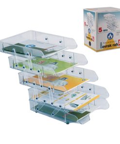 SET 5 POLICA PVC ARK *2085* TRANSPARENTNA