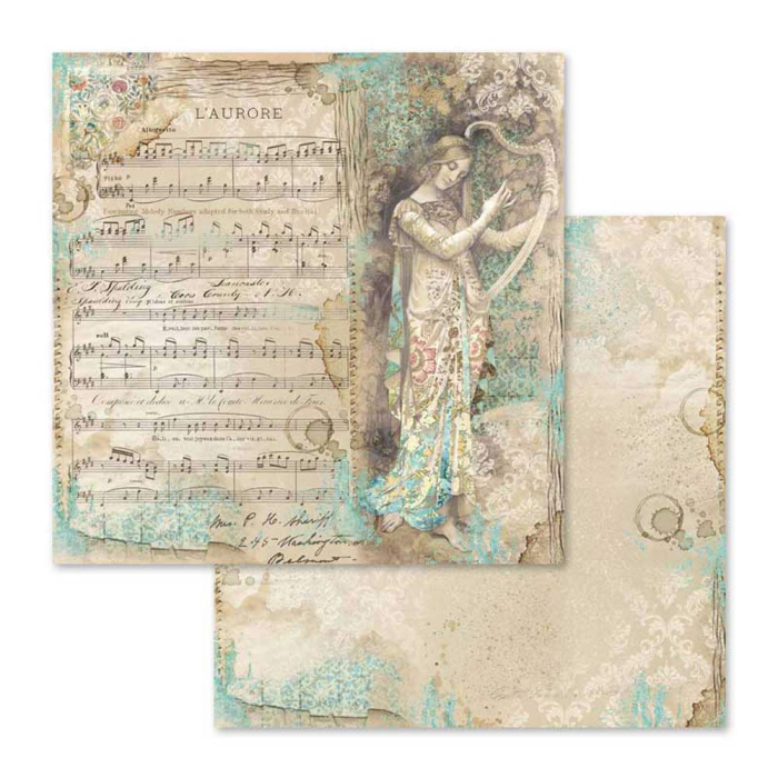 DEKORATIVNI PAPIR 30,5×30,5cm SBBL48 MUSIC STAMPERIA - Slika 7