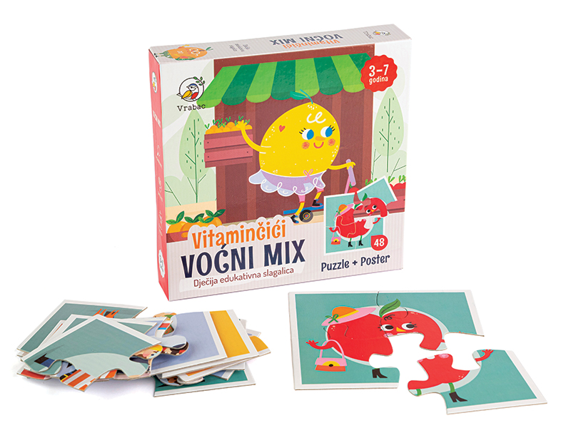 PUZZLE VRABAC FUN 48 VOĆNI MIX
