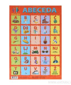 PLAKAT UČIMO SLOVA ABECEDA B2