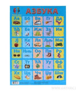 PLAKAT UČIMO SLOVA AZBUKA A4