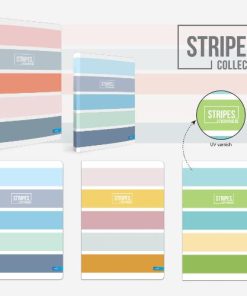 SVESKA TVRDI POVEZ A4 LINIJA-DIKTO STRIPES *3465*