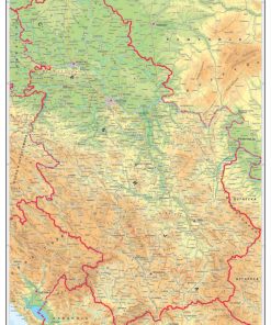 KARTA SRBIJE U LISTU